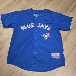 Majestic Authentic Collection Brett Lawrie 13 Blue Jays Jersey